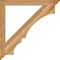 Ekena Millwork Balboa Traditional Rough Sawn Bracket, Western Red Cedar, 4"W x 48"D x 48"H BKT04X48X48BOA01RWR - alternate 3